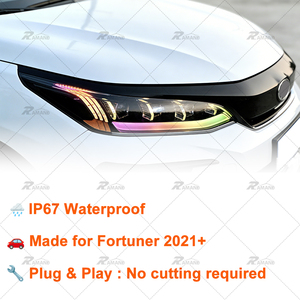 ไฟหน้า LED เปลี่ยนสี RGB สำหรับรถยนต์ฟอร์จูนเนอร์ ปี <span class=keywords><strong>2021</strong></span>-2024 |   ชุดไฟหน้าดัดแปลงโดยตรง ซ้ายและขวา - Product Image 6