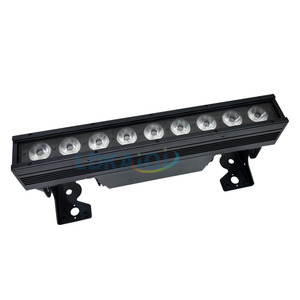 Projecteur mural sans fil DMX 9x18W 6-en-1 RGBAW+UV à <span class=keywords><strong>batterie</strong></span>, étanche IP65, boîtier en aluminium, contrôle par application - Product Image 1