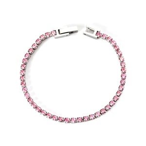 Pulsera de Lujo con Cadena de Eslabones de Circones y Diamantes de Imitación Tipo Tenis - Product Image 5