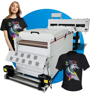 Impresora digital de inyección de tinta JUNNFA, máquina de impresión DTF, impresora de ropa de camiseta DTG, impresoras digitales de vinilo de película PET para ropa