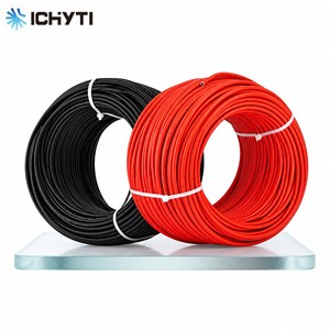 Câble solaire basse tension 1500V DC 4mm² 6mm² Fil PV H1Z2Z2-K Cuivre étamé Double XLPE CHYT pour connexion de système d'alimentation de panneaux solaires - Product Image 1