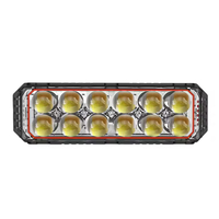 Feux LED de moto Explorer en aluminium blanc jaune flash 4 lentilles 6 lentilles 8 lentilles, lumière rouge bleue de police