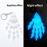 Nuevo Llavero de Mano de Esqueleto Impreso en 3D, Articulado y Móvil, Material PLA, Ideal para Decoración de Modelos y Accesorios para Colgar en Bolsos