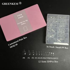 504 pièces/boîte clair faux ongles d'orteil conseils pieds conseils <span class=keywords><strong>manucure</strong></span> Nail Art décoration couverture complète faux ongles d'orteil conseils - Product Image 2