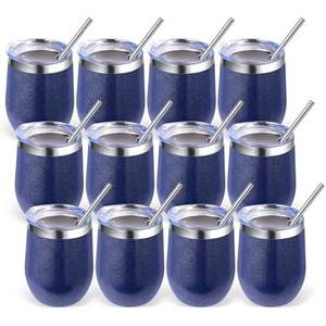 Paquete de 50 Vasos de Vino de Acero Inoxidable de Doble Pared con Aislamiento Térmico de 12 oz, Ecológicos, Aislamiento Térmico de 6 a 12 Horas, Recubrimiento en Polvo - Product Image 2
