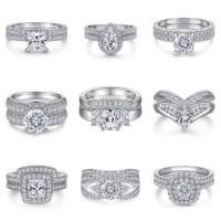 Fournisseur de bijoux en argent sterling 925, bijoux pour femmes en gros, zircon AAA, placage rhodium, ne s'oxyde pas facilement, bague de fiançailles
