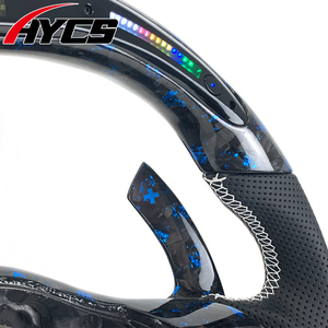 Volante de Fibra de Carbono de Alta Gama Estilo Deportivo con LED, Modelo Personalizado para Volkswagen Golf 6 <span class=keywords><strong>Polo</strong></span> <span class=keywords><strong>GTI</strong></span> GTR <span class=keywords><strong>MK6</strong></span> 6R 2008-2013 - Product Image 4