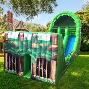 Backyard Inflatable Water Slide For Kids 2024 New Design Inflatable Bouncer Mega Slide Inflatable Water Slide