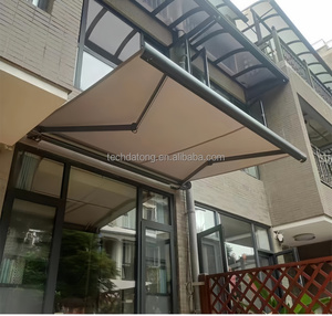 Tenda <span class=keywords><strong>da</strong></span> Sole Retrattile Motorizzata <span class=keywords><strong>a</strong></span> Cassetta, Pieghevole per Esterni con Telo Antipioggia in Poliestere per Balcone e Giardino - Product Image 2