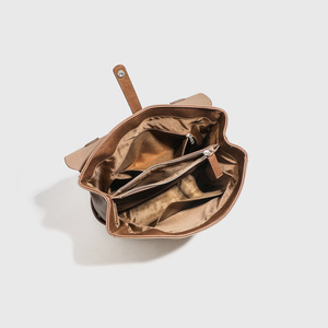 Casual Business Woman's <b>Large</b> Capacity <b>Leather</b> Rucksack Vintage Handheld Travel <b>Backpack</b> Tanjing - Product Image 3