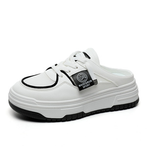 2026 New Breathable Women's Loafers <b>Half</b> Slippers Spring/Summer Versatile Casual Shoes Thick Sole Student Board Shoes - Product Image 6