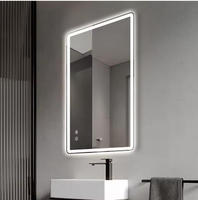 Vente directe en usine Home Decor Miroir lumineux de coiffeuse de salle de bain mural à LED