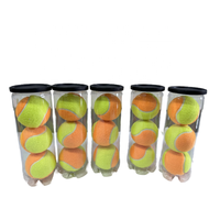 Balles de cricket en caoutchouc souples Stage2 approuvées par l'ITF de haute qualité OEM Balles de tennis de plage à pois