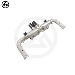 Escape CSZ de alta calidad para <span class=keywords><strong>Porsche</strong></span> 911 <span class=keywords><strong>991</strong></span>,1 <span class=keywords><strong>991</strong></span>,2 <span class=keywords><strong>Turbo</strong></span> <span class=keywords><strong>S</strong></span> Valvetronic silenciador con escudo térmico válvula Axleback Center escape - Product Image 5