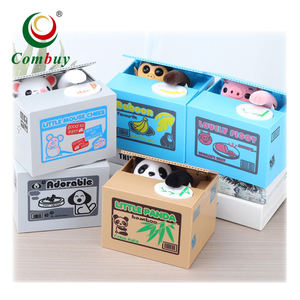 Contenitore di soldi del fumetto elettronico di plastica <span class=keywords><strong>gatto</strong></span> moneta piggy bank - Product Image 1