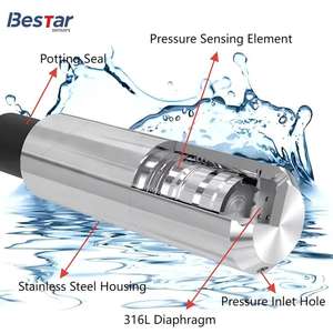 RS485-Ausgang Tauchfähiger Pegeldrucktransmitter Flüssigkeitspegeldrucksensor Wasserpegelwandler - Product Image 1