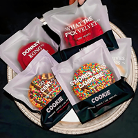 Emballage personnalisé pour biscuits avec logo, sac auto-adhésif givré de qualité alimentaire pour pain, biscuits, bonbons, emballage individuel