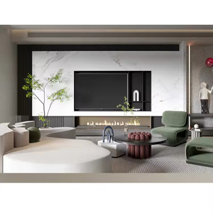 Meuble <span class=keywords><strong>TV</strong></span> moderne en alliage d'aluminium sur mesure pour toute la maison, lavable, avec option murale ou sur pied, pour salon et chambre à coucher - Product Image 2