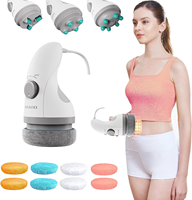Appareil de massage anti-cellulite Healthpal avec poignée ergonomique, machine de remodelage corporel électrique avec coussinets lavables et masseur