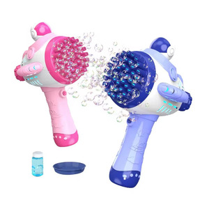 Jinying - Jeu d'extérieur pour enfants - Nouveau design 2024 - Pistolet à bulles électrique en forme d'avion spatial à 45 trous pour filles - Product Image 1