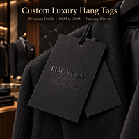 Étiquettes suspendues personnalisées écologiques lavables de luxe pour vêtements, chaussures, sacs – Logo imprimé à chaud, gaufré, en papier haut de gamme pour la mode