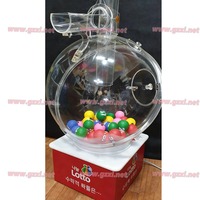 Machine à boules de loterie automatique en acrylique HUAXI, modèle HUAXI3, taille L, capacité de 90 boules, pour les compétitions de bingo et de tirages au sort