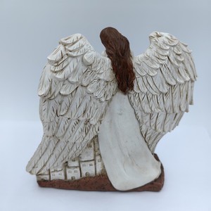 Resina colorata <span class=keywords><strong>ala</strong></span> d'angelo figure casa combinazione ornamenti Desktop regali di festa - Product Image 4