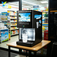 Máquina de Hielo Automática de Autoservicio VFresh para Escritorio, con Capacidad de Almacenamiento de 20 kg, para Negocios, Hoteles y Bares
