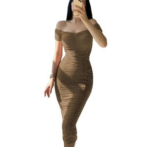 <span class=keywords><strong>Vestido</strong></span> de <span class=keywords><strong>fiesta</strong></span> de cóctel, Sexy, elegante, informal, fruncido, <span class=keywords><strong>2022</strong></span> - Product Image 4