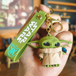 Étoiles guerre Yoda bébé sac pendentif dessin animé porte-clés voiture suspendu poupée porte-clés poupée cadeau - Product Image 5