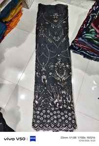 Tela de seda importada con cuentas de diseño para ropa de mujer, ligera, cómoda e ideal para uso casual, étnico y formal. - Product Image 5