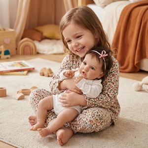 <span class=keywords><strong>Muñeca</strong></span> Bebé Reborn de <span class=keywords><strong>Silicona</strong></span> <span class=keywords><strong>Barata</strong></span> de 22 Pulgadas, Saskia, <span class=keywords><strong>Muñeca</strong></span> Realista de Vinilo de Cuerpo Completo para Niñas, 55 cm - Product Image 3