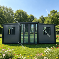 Ventes à prix d'usine de maisons préfabriquées modulaires extensibles en conteneurs, avec cuisine et salle de bain, à prix compétitif
