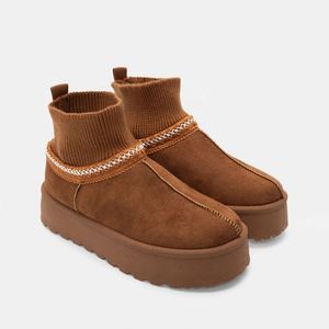 Bottes d'hiver pour femmes YL-26262, doublées de fourrure thermique, pour usage intérieur/extérieur, ODM/OEM, durables - Product Image 5
