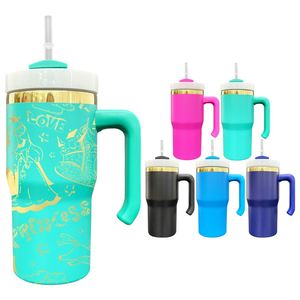 Gold Plated 20oz <b>Kids</b> Children and Students Tumbler with Handle for Laser Engraving - Product Image 3