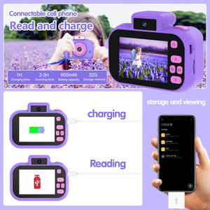 Appareil photo numérique de poche mignon pour enfants, double objectif, écran d'avertisseur instantané, contrôle facile, gadget idéal pour le jeu quotidien, cadeau pour adolescents - Product Image 6