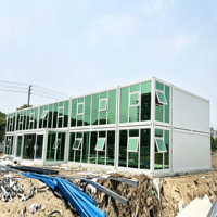 Maison conteneur pliable de 20 pieds, Villa préfabriquée, Bâtiment de bureau, Entrepôt, Maison modulaire préfabriquée