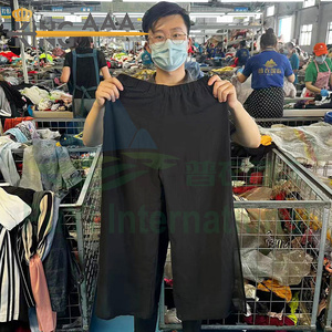 Ukay Ukay Ukay pantaloni larghi Vintage gonna balle da donna in <span class=keywords><strong>lino</strong></span> cotone elastico in vita divisa vestiti usati alla rinfusa dal Regno Unito - Product Image 4