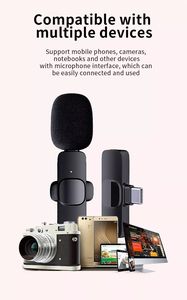 Micrófono Lavalier de solapa inalámbrico K9 Plug Play para YouTube Livestream Grabación de video Micrófono inalámbrico - Product Image 4