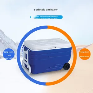 Large-capacity Portable PU Insulated <b>Box</b> 98 Liters Car-mounted Catering Delivery Fresh Food Refrigeration Custom <b>Cooler</b> <b>Box</b> - Product Image 2