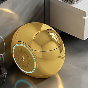 Inodoro Inteligente de Lujo para Villas, Apartamentos y Hoteles, con Bidé Electrónico, Sensor de Descarga Automática y Control Remoto, Color Dorado - Product Image 4