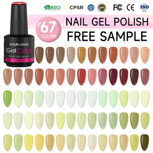 Gel UV LED de Alta Calidad OEM de Fábrica 2026 Pro, 67 Colores, Muestra Gratis, Larga Duración, Sin HEMA, Esmalte de Gel OEM para Salón de Uñas - Product Image 1