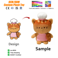 Peluche chat mignon personnalisée, animaux en peluche sur mesure pour enfants, cadeaux de Noël, décoration intérieure, peluches kawaii, mascotte OEM
