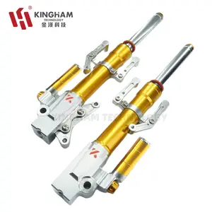 Kingham phía trước giảm xóc cho Honda Vario bấm vào 160 nhôm CNC xe máy sốc Phục hồi có thể điều chỉnh phía trước giảm xóc