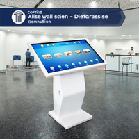 Kiosque interactif tactile tout-en-un de 43 pouces pour centre commercial, avec fonction de recherche d'itinéraire, pour les magasins de détail et l'éducation