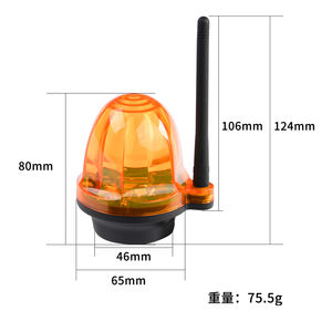 Lampe d'alarme LED à antenne extérieure 12V 24V <span class=keywords><strong>220V</strong></span>, lumière stroboscopique clignotante, lampe d'avertissement d'urgence, montage mural pour porte battante - Product Image 5