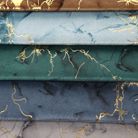 Velours de Hollande marbré à effet bronzé avec support composite, tissu de luxe pour ameublement, rideaux, coussins de canapé et décoration intérieure