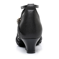 Sepatu Dansa Ballroom/Latin untuk Anak Perempuan dengan Bagian Atas dari Microfiber, Sol Kulit Sapi, Lapisan Suedette, Hak 4.5cm - Sepatu untuk Pertunjukan Panggung