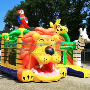 Château gonflable pour enfants, jeux gonflables, toboggan combiné Lion King - Product Image 2