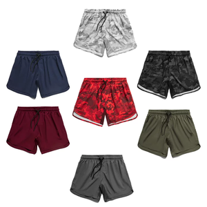2025 Oem Summer Drawstring Gym Shorts For Daily Exercise Casual Running Blank Gym Shorts With <b>Compression</b> Liner Inseam Unlined - Product Image 4